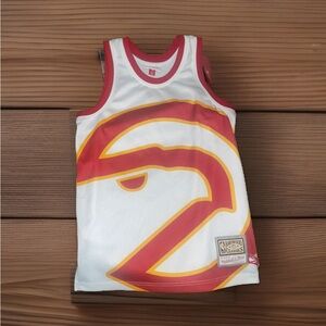 ATLANTA HAWKS Hardwood Classics Retro Jersey Mitchell & Ness NBA NO NUMBER Sz S